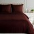 Pościel 220x200 + 2 Poszewki 100% Bawełna Verona Bordowa Eurofirany