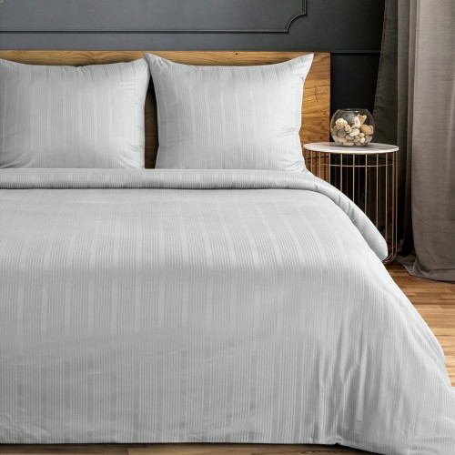 Pościel 220x200 + 2 Poszewki 100% Bawełna Verona Srebrna Eurofirany