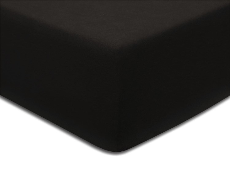 Prześcieradło z gumką 100x200 cm Czarny Jersey Delta