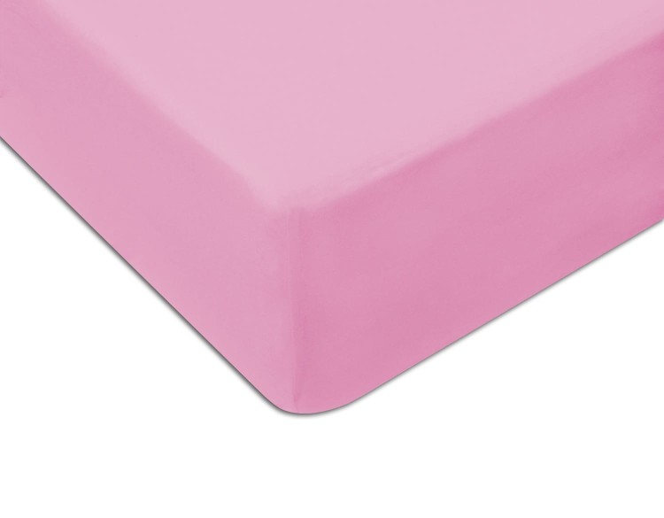 Prześcieradło z gumką 100x200 cm Jasny Róż Jersey Famitex