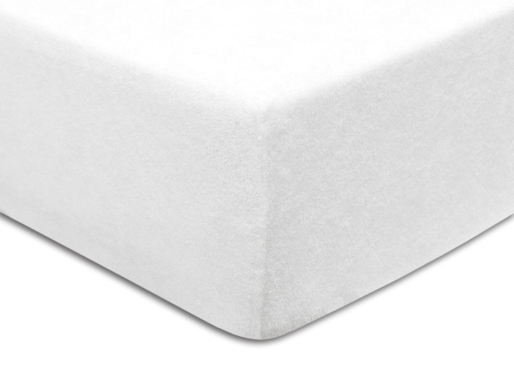 Prześcieradło z gumką 120x200 cm Biały Frotte Famitex