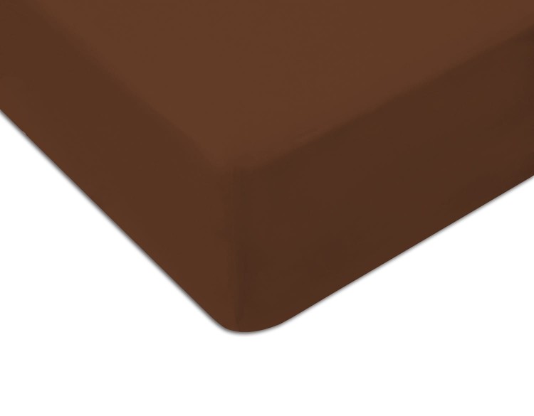 Prześcieradło z gumką 120x200 cm Brąz Jersey Famitex