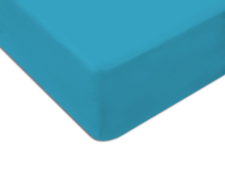 Prześcieradło z gumką 100x200 cm Turkusowe Jersey Famitex