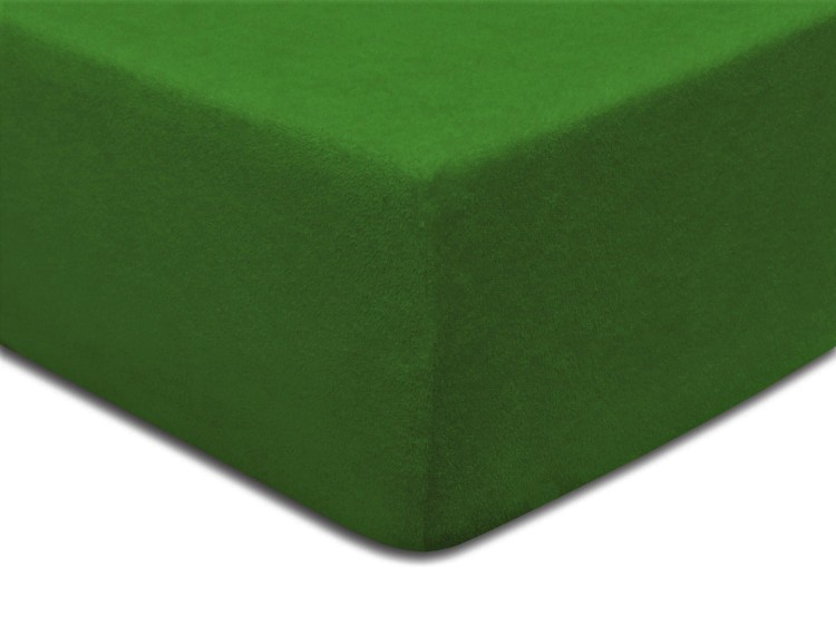 Prześcieradło z gumką 90x200 cm Zielone Frotte Famitex